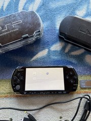 Sony PSP 3001 Console Bundle Cables Hard Shell Case Game Case 2gb SD Card WORKS!