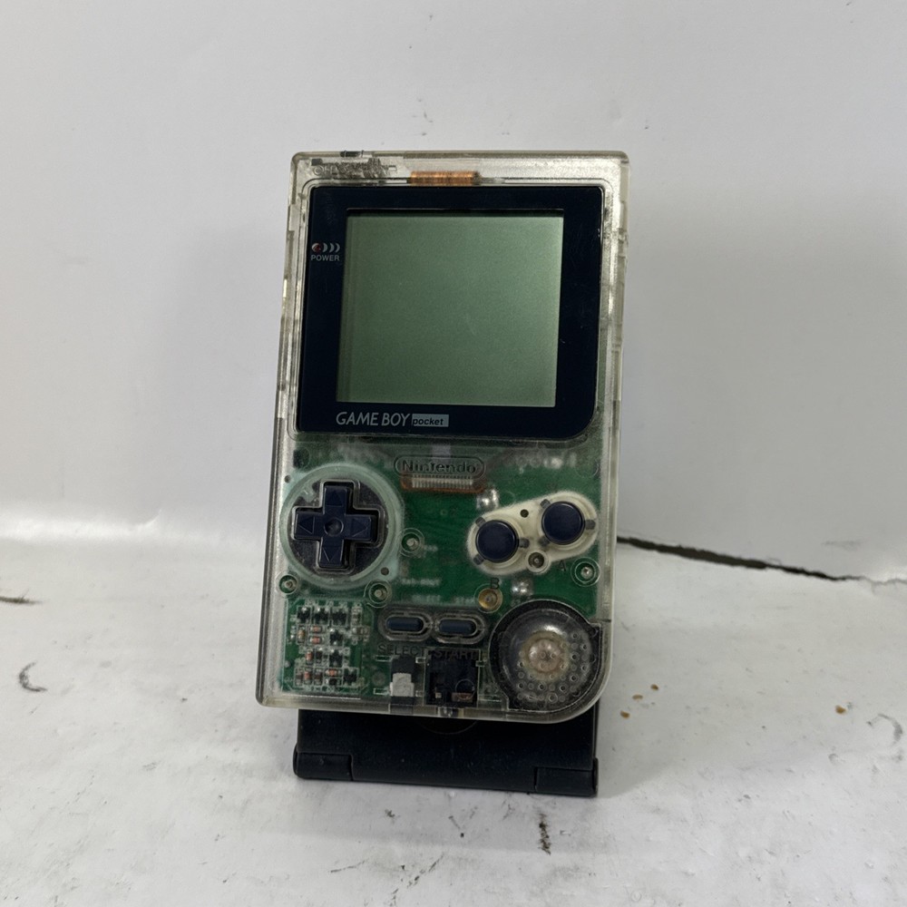 Nintendo Gameboy Pocket Clear Transparent MGB-001 | TESTED