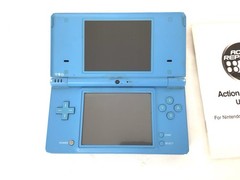 Nintendo DSi Blue Handheld Console Dual Screens Wi-Fi Built-In Mic