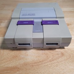 Super Nintendo Entertainment System SNES Console No Power Cable – Tested