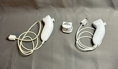 Nintendo Wii Console Bundle Controllers Nunchucks – RVL-001 GameCube Compatible