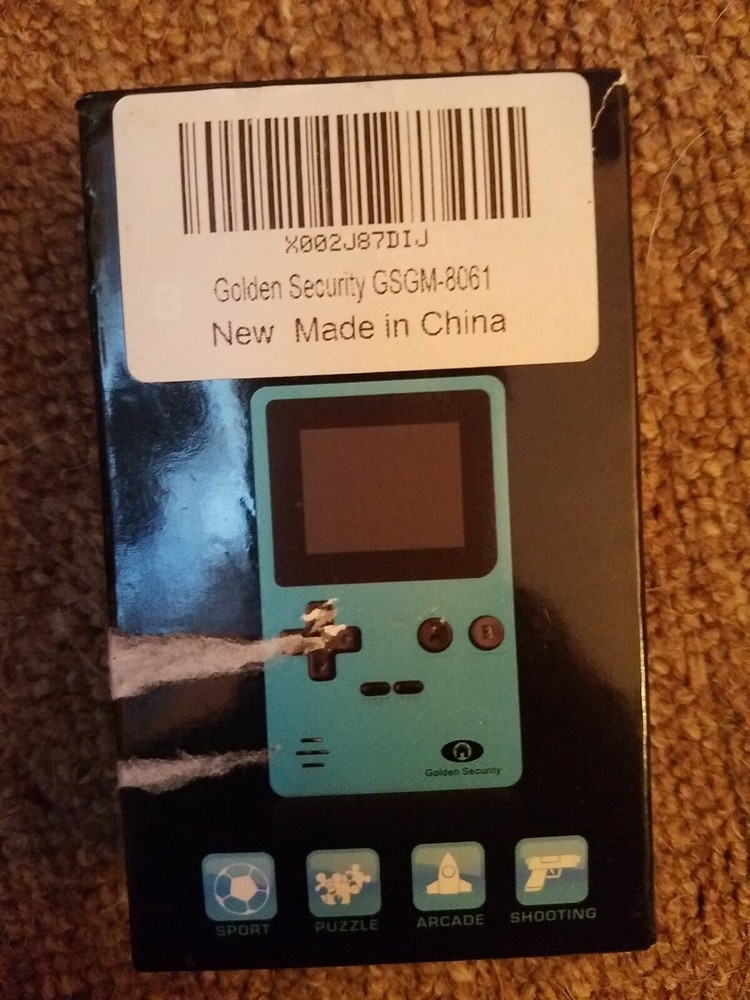 Golden Security GSGM-8061 Mini 1.8″ Screen Arcade Game Console 152-In-1