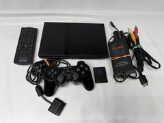 Sony PlayStation 2 PS2 Slim Black Console Bundle –Controller / Cables / 8MB Card