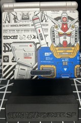 Fully Upgraded GameBoy Advance SP with Custom Shell (Gundam)