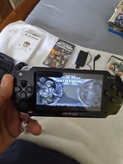 Sony PSP-1001 Black Console Bundle *Includes Battery/Charger & 3 Games*