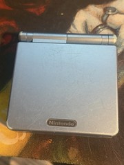 VG Nintendo Gameboy Advance GBA SP AGS 101 Pearl Blue With Games