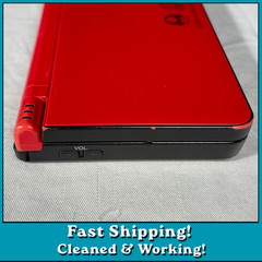 Nintendo DSi XL 25th Anniversary Super Mario Red Handheld UTL-001 Tested W Game!