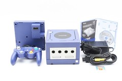 Nintendo GameCube Console Controller Violet Purple w/Gameboy Player Set Japan JP