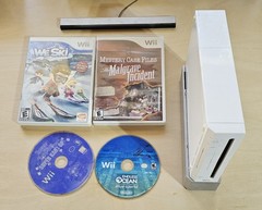 Nintendo Wii Console With Chords White RVL-001 W/ GAMES Tested SUPER CLEAN