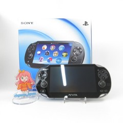 【Very Good】Sony PS Vita PCH-1100 Crystal Black 3G/Wi-Fi Model Console #NET0127/0