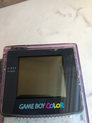 Nintendo Game Boy Color Atomic Purple Handheld System CGB-001 W/4 Games Works