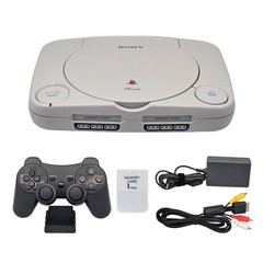 Sony PlayStation 1 Slim PSOne Console + Wireless Controller & Memory Card PSX