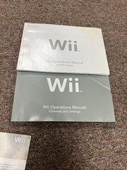 Nintendo Wii RVL-001 White Console + 2 OEM Remote & Nunchuck + 1 Game + Manuals