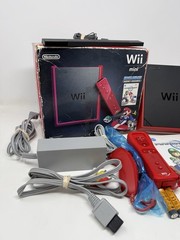 Wii Mini Bundle: Mario Kart – Red (Nintendo Wii Mini) Complete – Authentic Works