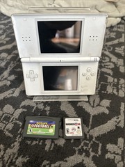 Nintendo DS Lite Console White – Tested Works – Back Yard Football GBA Madden 06