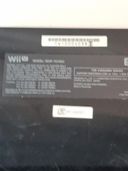 Nintendo Wii U Deluxe 32GB Console Only + Cables Games Sensor Black WUP 101 02