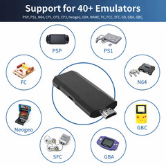 4K Gaming Stick Console 64GB | 20000+ Retro Games | Dual Wireless Controllers |
