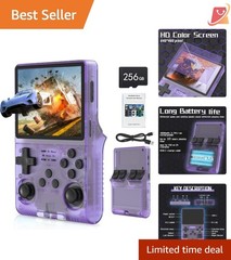 Handheld Retro Game Console 256GB Storage 3800mAh Battery Portable Emulator