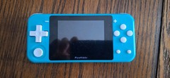 Light blue used powkiddy q90 Portable Emulator Console