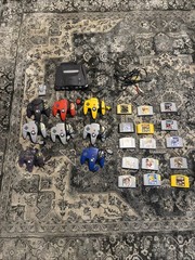 Black Nintendo 64 Game Console Tested With 8 Controllers And 15 Games