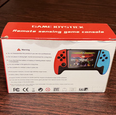 Game Joystick Handheld 500 Games 3.5″ Screen RCA USB-A Red Blue Black