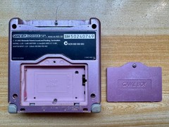 Nintendo Gameboy Advance SP AGS101 Pearl Pink Handheld w/ USB Cable & Battery