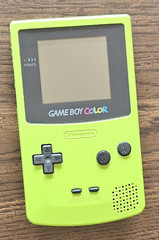 Nintendo Game Boy Color Kiwi Lime Green Handheld System Tested Working Great!