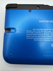 Nintendo 3DS XL Blue Black Handheld Console 2011 Works Charger, Games, NO STYLUS
