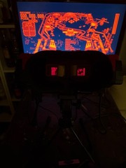 Virtual Boy + VGA Out “Virtual Tap”soldered Eye Patch Ribbons,SSF Lens&recapped