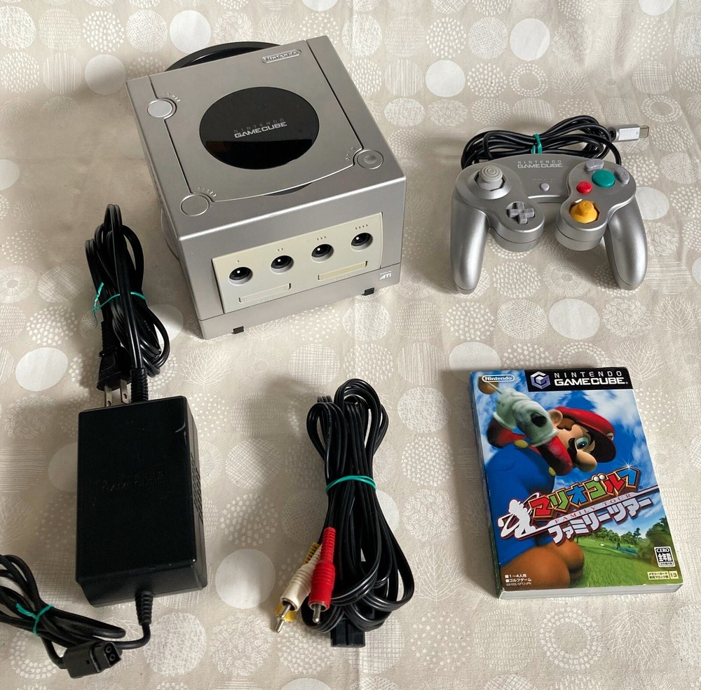 Nintendo GameCube Mario Golf Very Good condition (NTSC-J) Silver