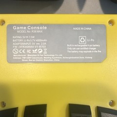 Shenzhen Xi Fan Technology R36 MAX Yellow Handheld Game Console w/ Case