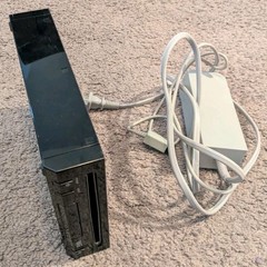 Ninetendo Wii RVL-101 USA Black Console & Power Cable TESTED & WORKS
