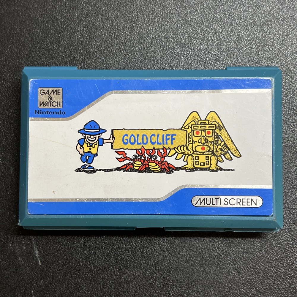 Vintage Nintendo Game & Watch Gold Cliff Turns On READ DESCRIPTION FREE SHIP