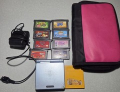 Nintendo Game Boy Advance SP AGS-101 Backlit w/ Pokémon Gold Tested Bundle
