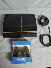 Sony PlayStation 3 PS3 CECHA01 60GB Backwards Compatible W/ Controller & Cables
