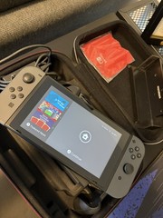 Nintendo Switch 32GB Console with Gray Joy‑Con plus accessories! Pro controller!