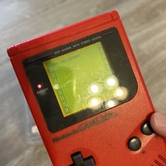 Nintendo Game Boy DMG-01 Red HW-USA-3 Retail Plastic Case Serial Match TESTED