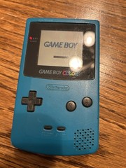 Nintendo Game Boy Color GBC Handheld Game Console – Teal Blue Mario Wario Lot