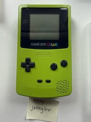 Nintendo Game Boy Color Handheld System Console Green w/ Headphone Jack TESTED
