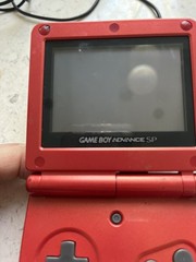 Nintendo Game Boy Advance GBA SP Flame Red System AGS 001 no game included
