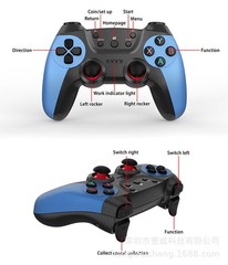 X2 Blue Retro Game Console Wireless TV Stick Dual Controller HDMI Plug