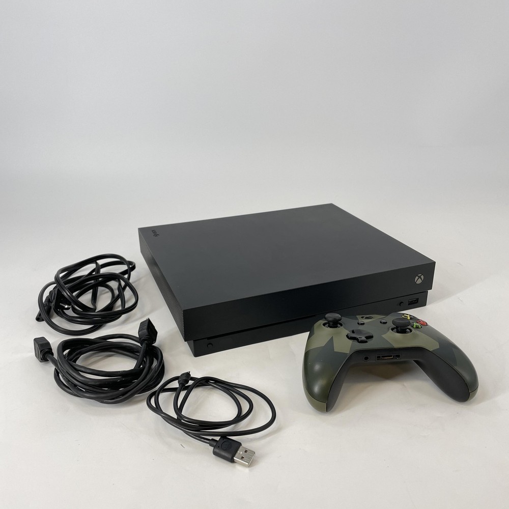 Microsoft Xbox One X Console Black 1TB w/ Controller/HDMI – USB Port Issue