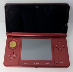 Nintendo 3DS Flame Red Handheld System Bundle w/ Charger – Paddington – Tested!