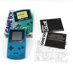 Nintendo Gameboy Color Teal Console Complete in Box – CIB with Inserts