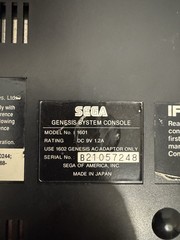 Original Sega Genesis 1601 16-Bit Console Bundle 2 Controllers 13 Games -Works
