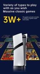 GS5 Pro 2.4GHz Wireless TV Game Console with 30,000+ Built-in Games 64GB