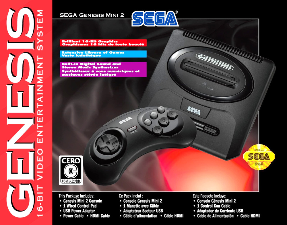 SEGA Genesis Mini 2 North America Version Genesis Mega Drive Contains Games New