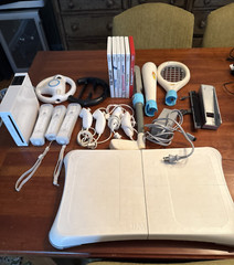 Wii Console with wii Sports, Games, Controllers and accessories – WOW!