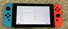 Nintendo Switch with Neon Blue and Neon Red Joy Con Complete CUSTOM LISTING
