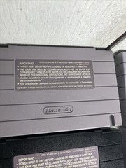 Super Nintendo SNES System Console Bundle W/ 5 Games Mario Kart Battletoads